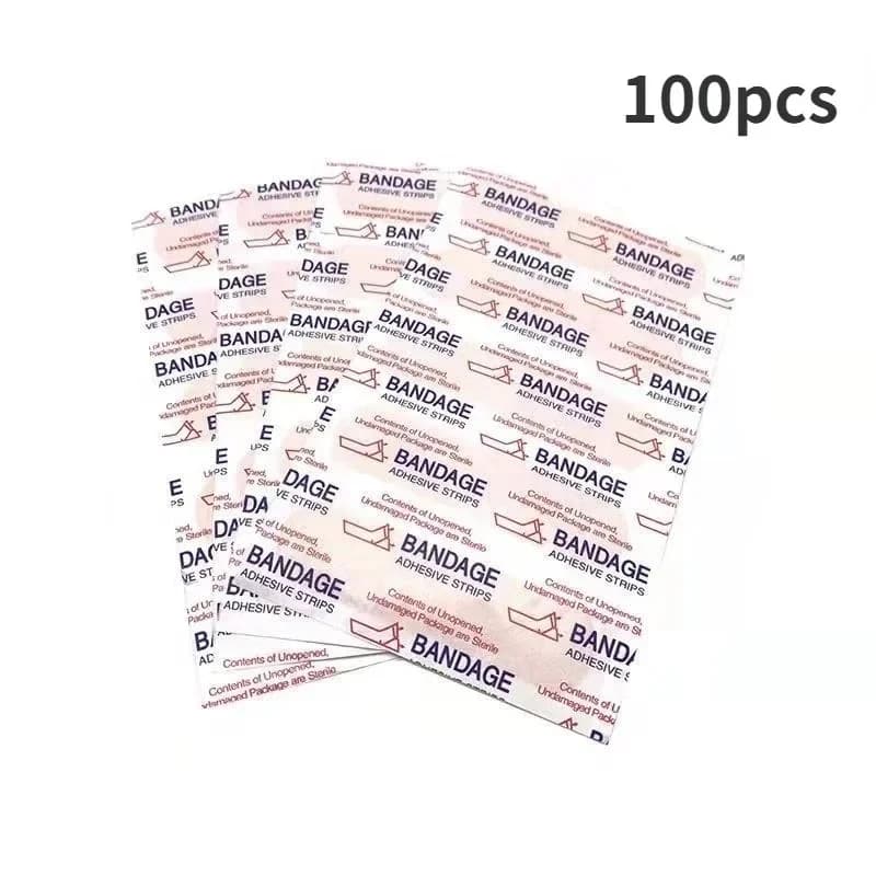 50/100/200 Pz Traspirante Cerotto Impermeabile Benda di Primo Soccorso Medicazione della Ferita Nastro Medico Ferita Gesso Kit Di Emergenza Cerotti