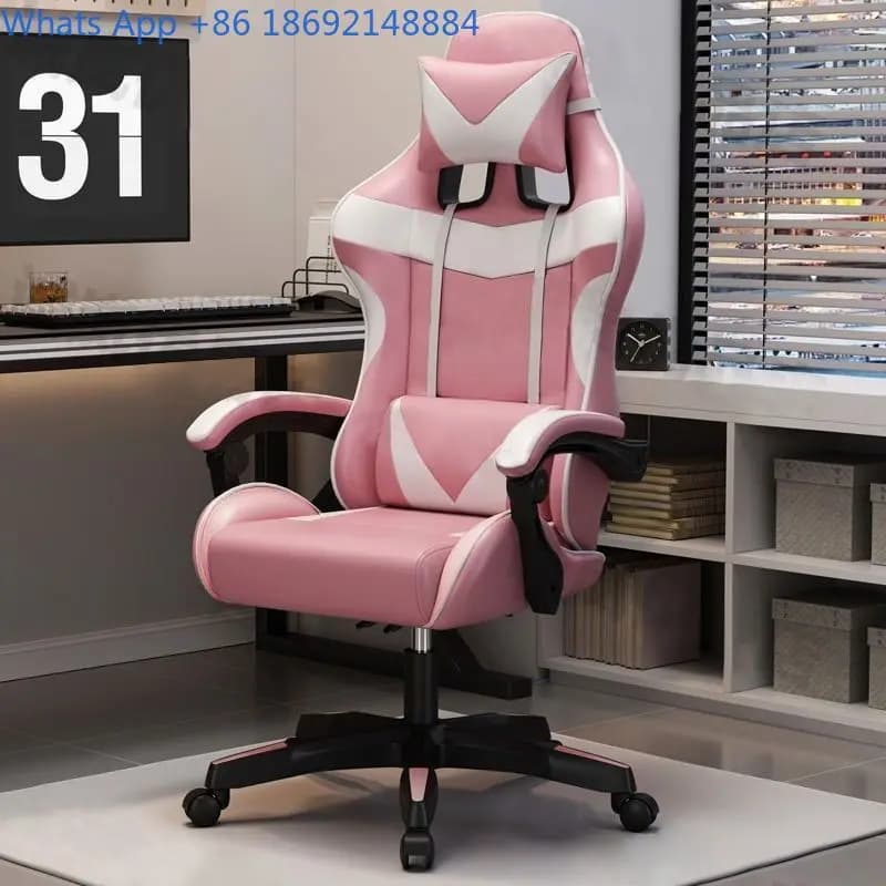 Sedia da Gaming per Computer Domestico Reclinabile Regolabile Sedia da Ufficio Seduta Ergonomica per Dormitorio per Lunghe Sedute