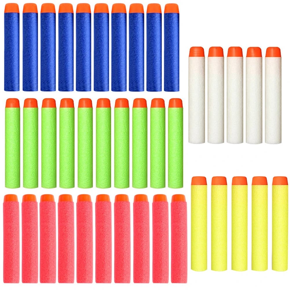 100pcs Gun Soft Refill Bullets Darts ,Refill Bullets Darts Round Head Blasters for Toy Guns, Kids Christmas Gift