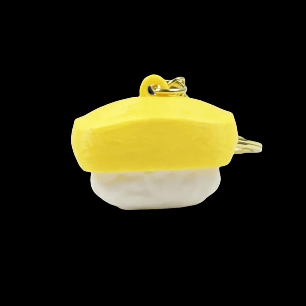 Sushi 3D Printed Clicker Keychain Eco-Friendly Cute Simulation Fidget Key Ring Multi Styles PLA Stress Relief Bag Pendant