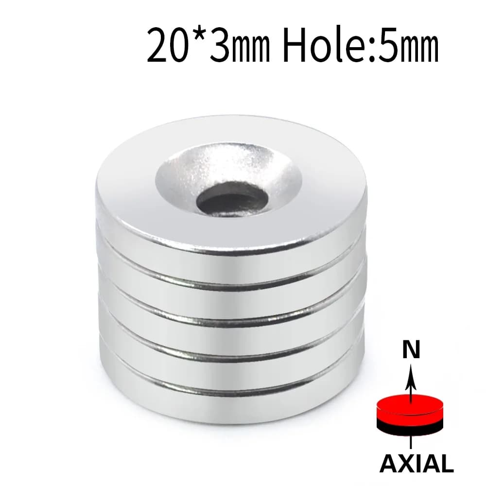 5/10/20 pezzi con dischi svasati 20x3-5mm per uso scientifico, laboratorio e industriale, decorazione della cucina-magneti portatili