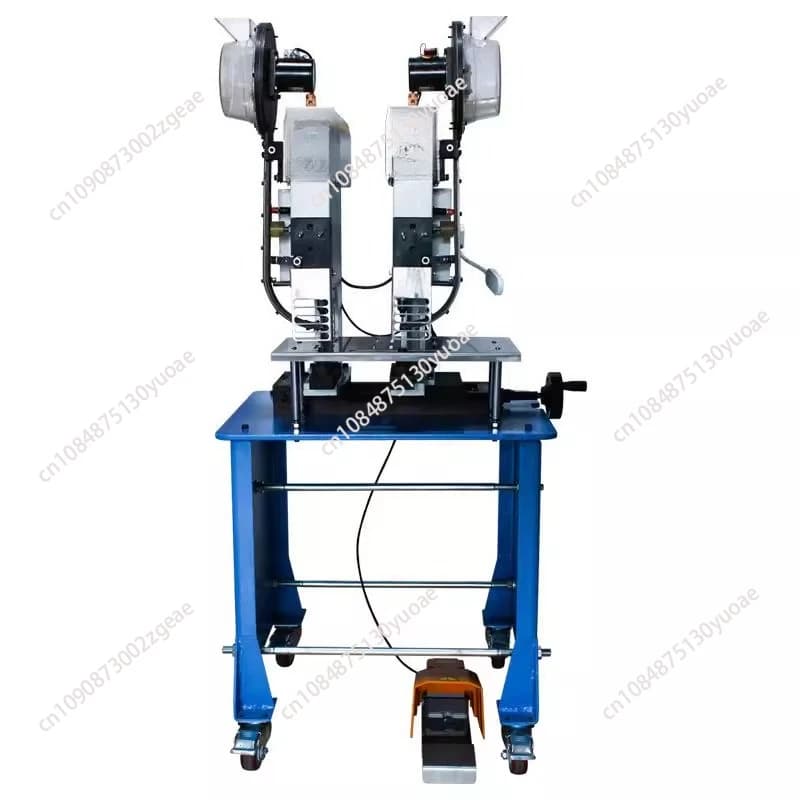 Automatic double hole punching machine for packing bags