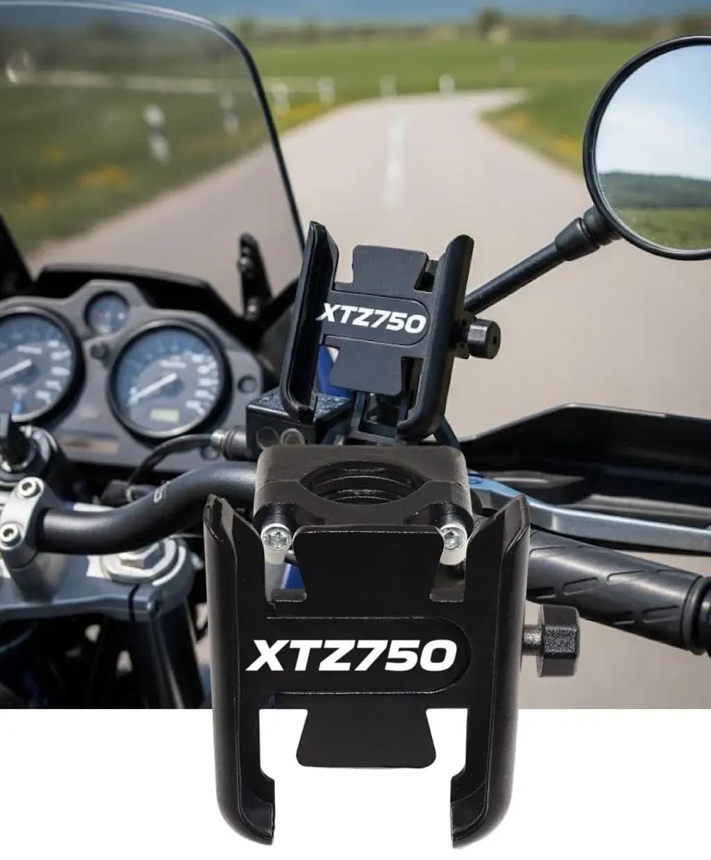 Per YAMAHA XTZ750 XTZ 750 SUPER TENERE 1996 1995 1994 1993 1992 1991 1990 1989 Supporto per telefono manubrio GPS Staffa di supporto