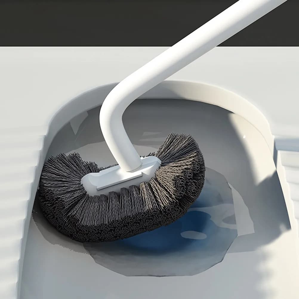 Set di 2 Spazzole Moderne per Pulizia WC con Manico Lungo e Setole Morbide per una Pulizia Profonda Senza Sforzo in Qualsiasi Spazio