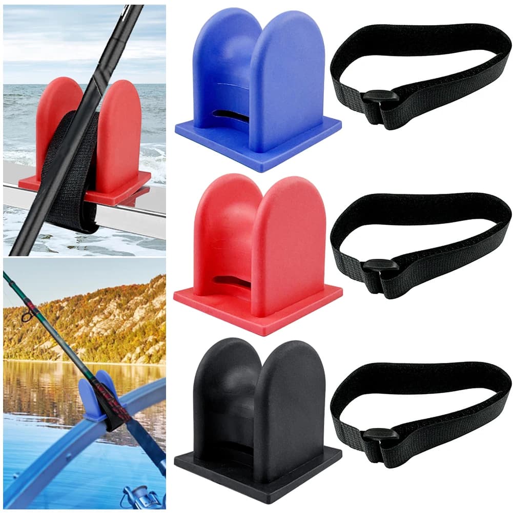Supporto per Canna da Pesca a Forma di U, Portatile, in TPE, per Kayak e Barche da Pesca