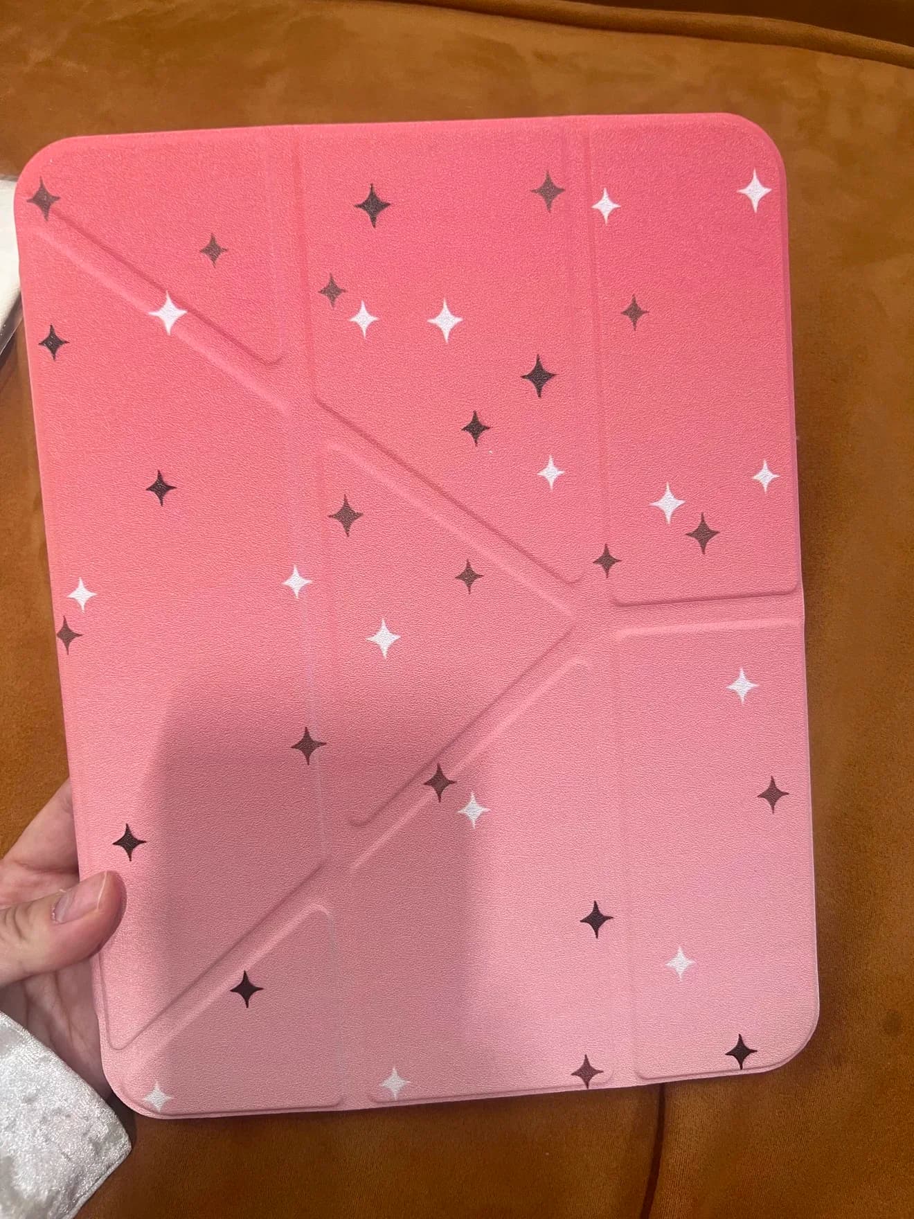 Gradually changing star-shaped tablet cover, suitable for iPad, acrylic material