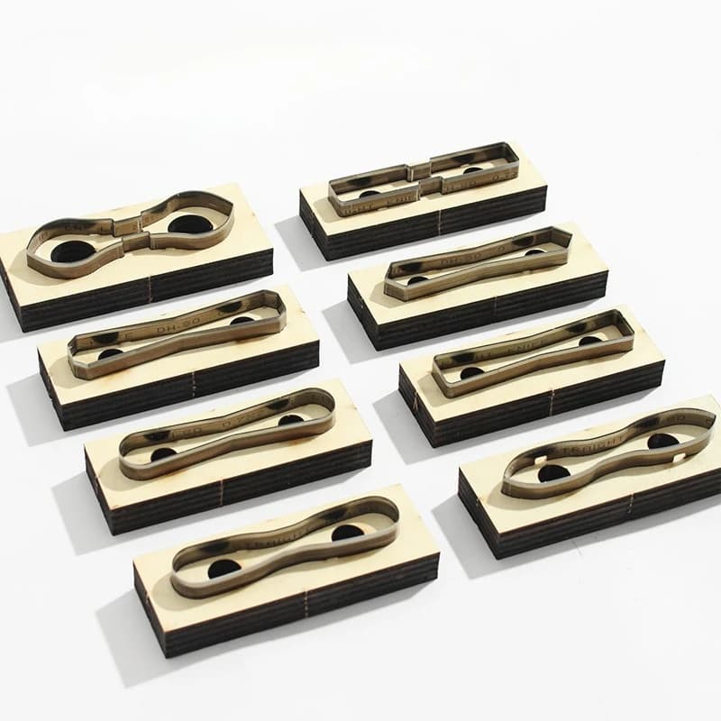 No.5 Testa con cerniera Fustellatura per pelle Utensile da taglio per pelle fai-da-te fatto a mano Stampo da taglio in acciaio giapponese Strumenti artigianali in pelle