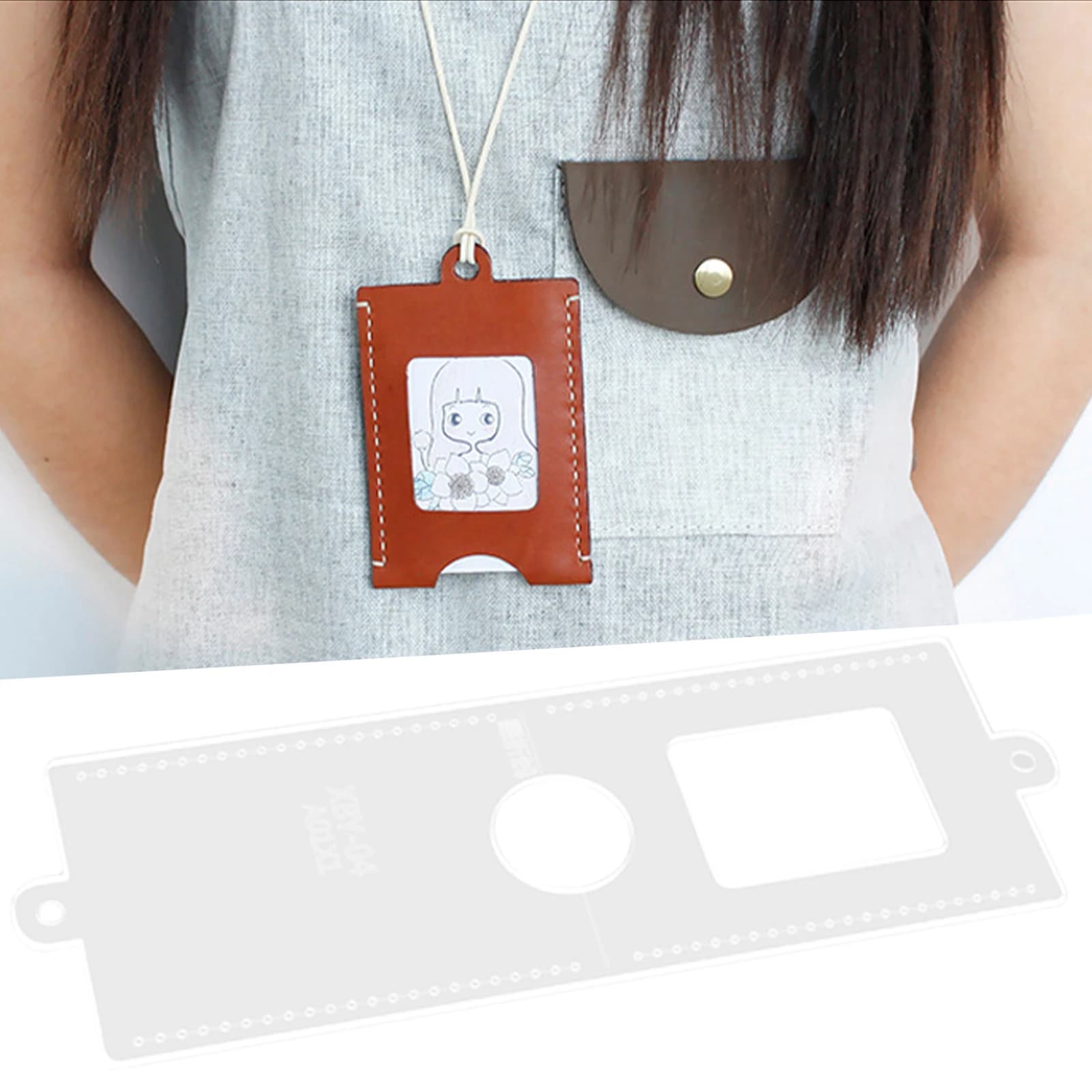 Card Holder Acrylic Template Reusable Diy Patchworks Maker Ruler For Professional Hobbyist