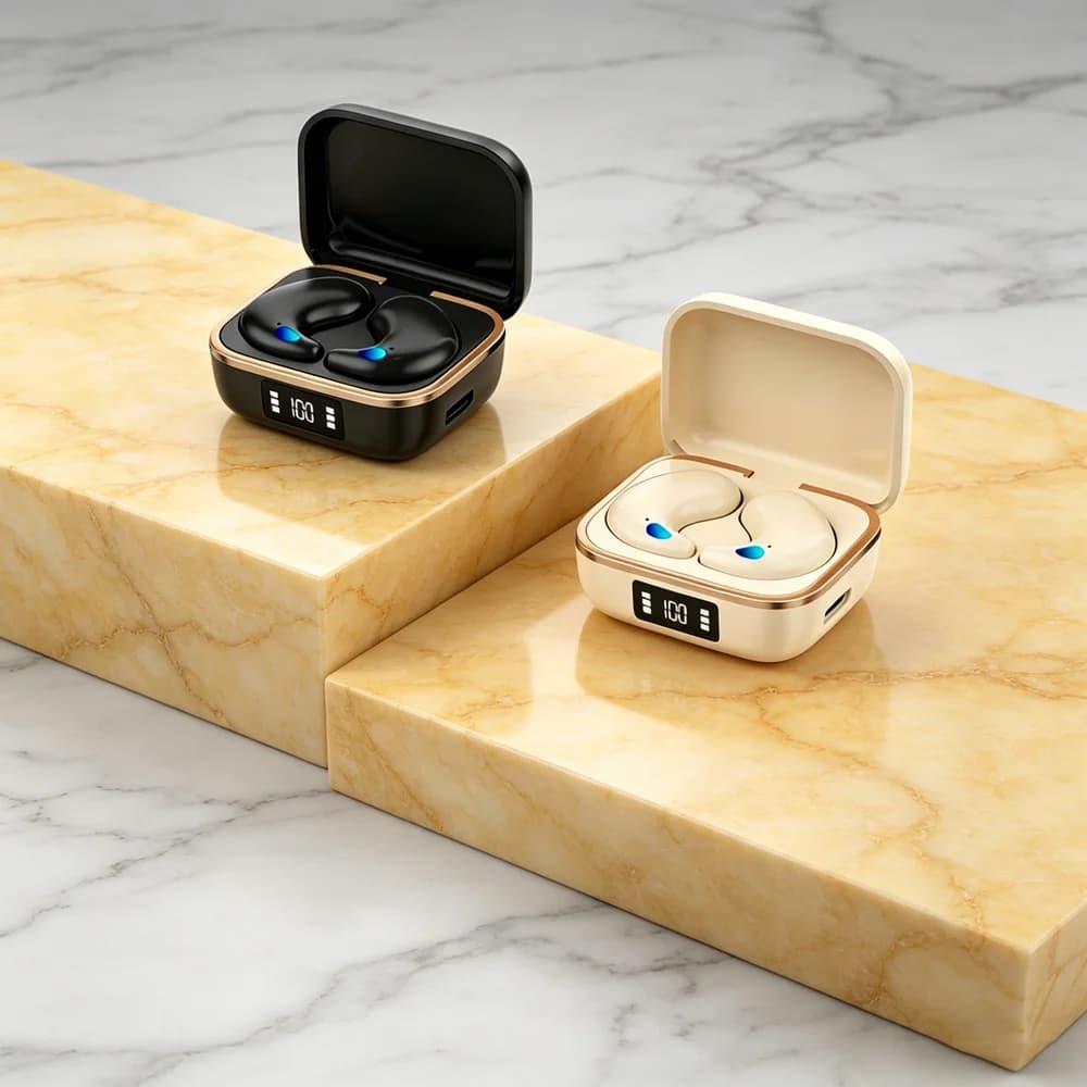 Auricolari TWS Mini Wireless con Riduzione del Rumore, Cuffie Bluetooth per Sport, Giochi e Sonno, Auricolari Stereo HIFI per Musica