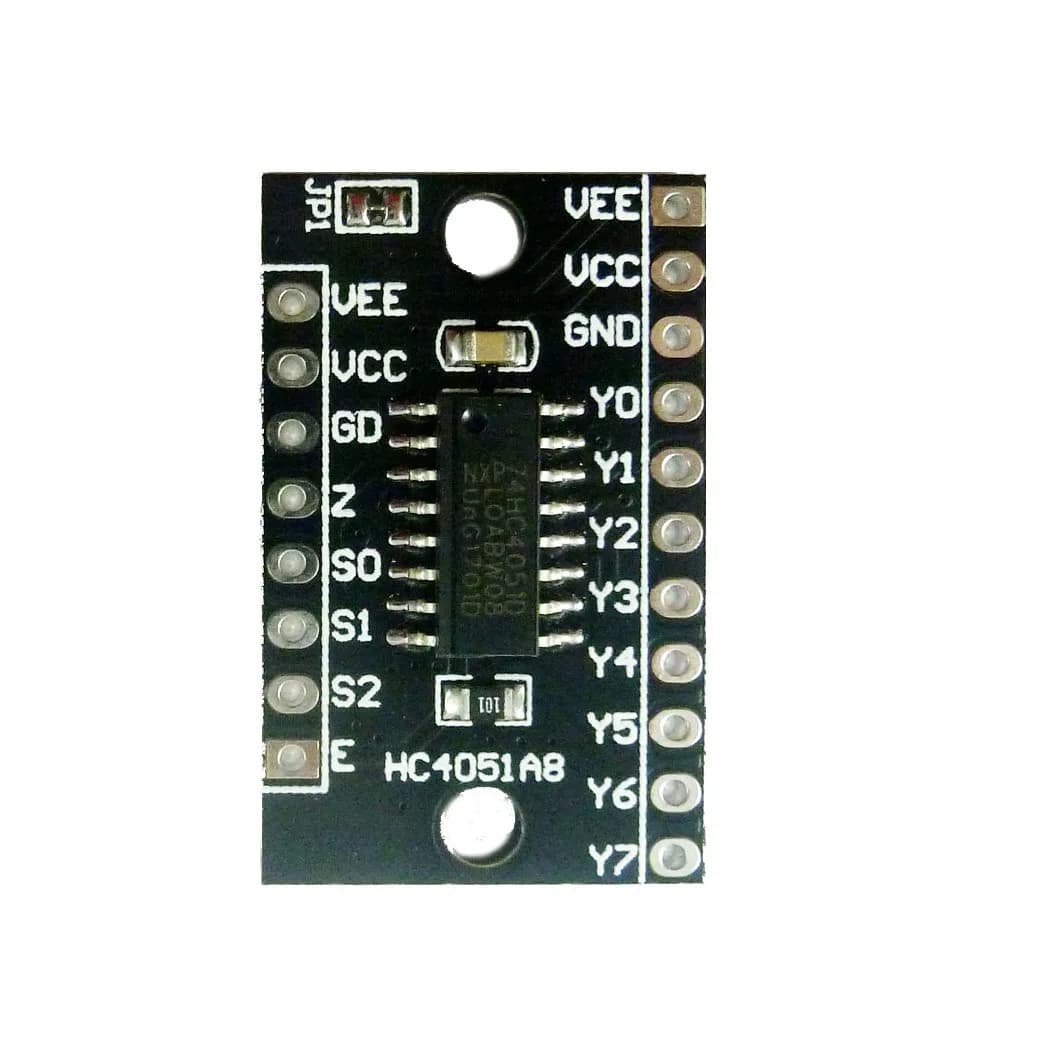 Multiplexer/demultiplexer analogico 8 canali Modulo 74HC4051 Interruttore analogico a lancio ottale unipolare per breadboard Arduiuo Raspberry Pi