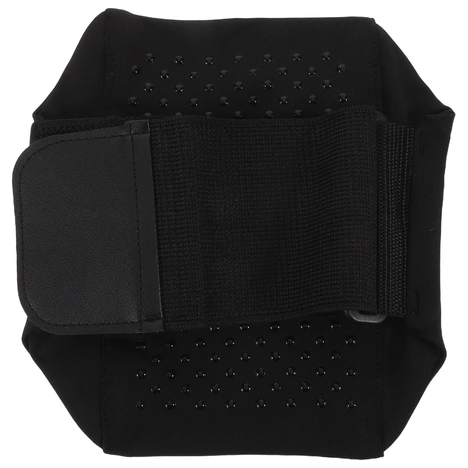 Men's Running Belt Black Adjustable Elastic Thigh Phone Holder Exercise Carrier Sports Cellphone Pouch Running Workout