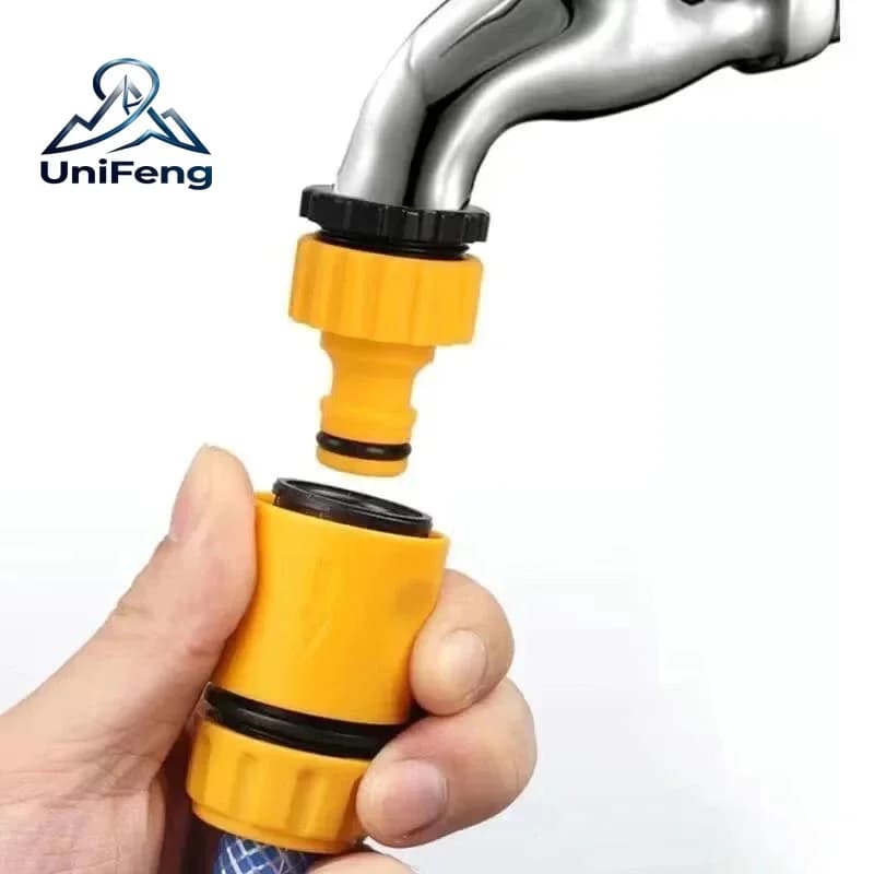 Hose Faucet Quick Connector 3/4 & 1/2 Inch Graden Hose Water Tap Threaded Connector Faucet Adapter For Garden Irrigation