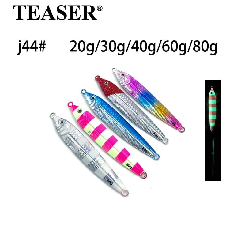 Artificial bait for lead fish with iron plate for fishing in high-rise boat, laser light bait