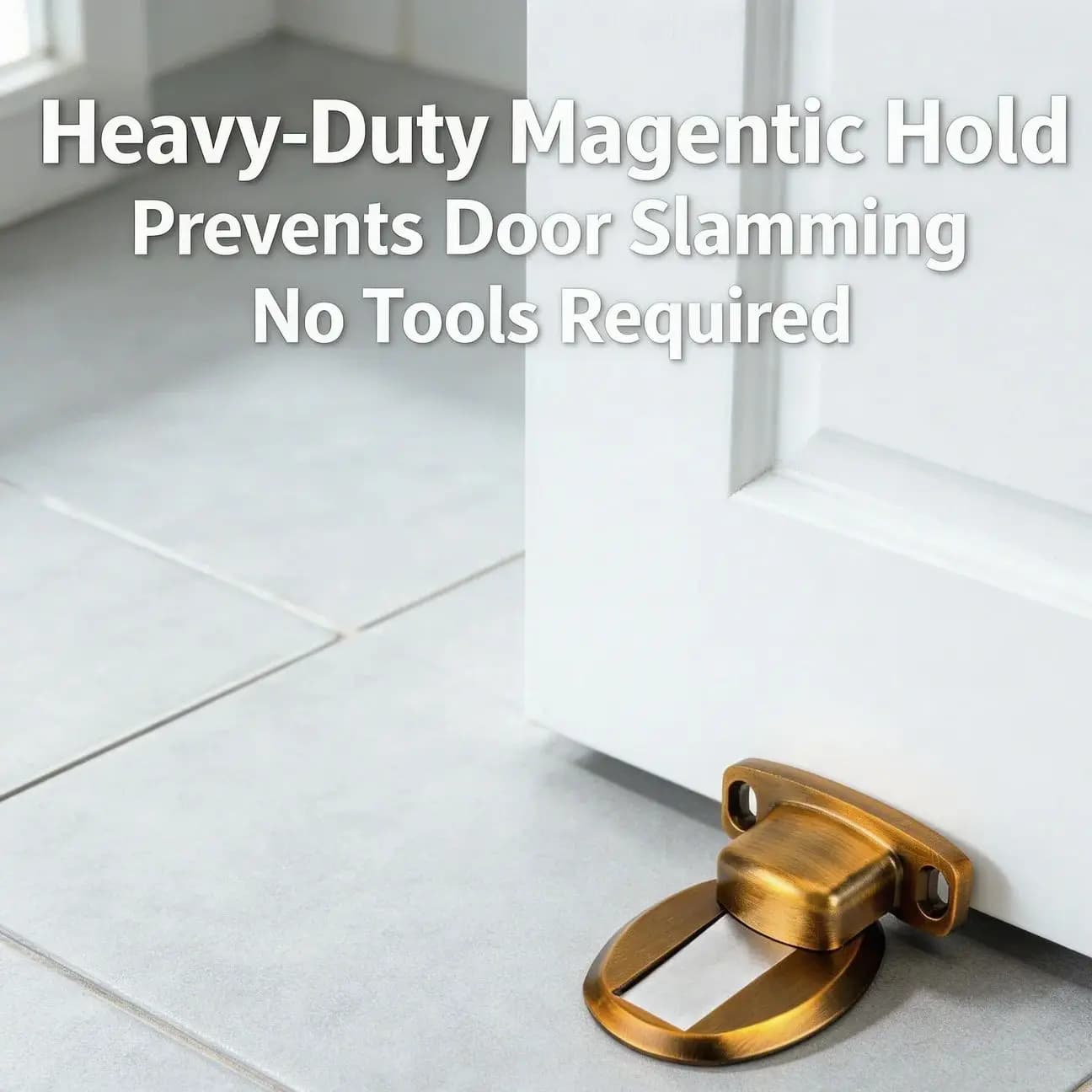 Magnetic Door Holder Stopper Invisible Doorstop Wall Floor Mount Safety Catch Stainless Steel Door Suction Bedroom Supplies