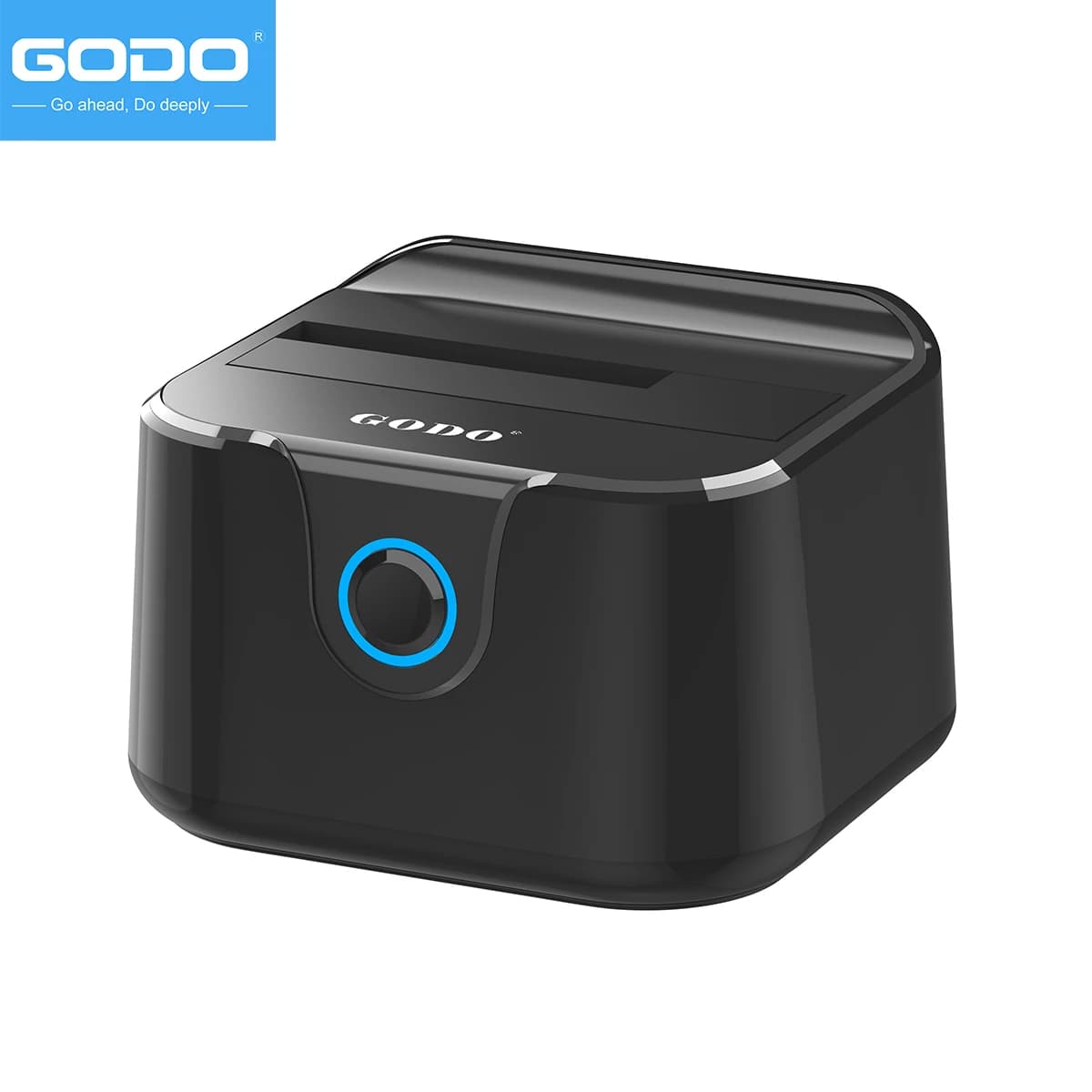 GODO Single Bay 2.5/3.5" SATA HDD Docking Station HDD/SSD External USB 3.0 Hard Drive Dock HDD Hard Drive Enclosure Box