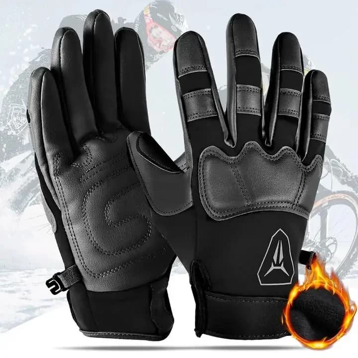 Winter Cycling Gloves Touch Screen Windproof Thermal Full Finger Gloves Men Outdoor Motorcycle Bicycle Ski Winter Warm Gloves