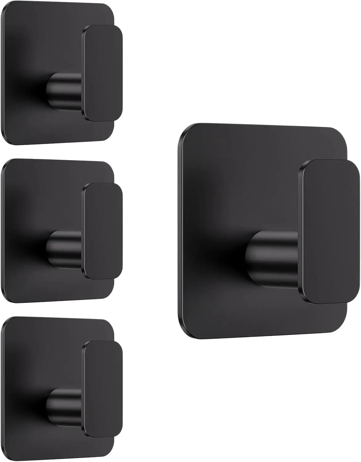 Ganci Adesivi Resistenti per Appendere, Ganci da Parete Robusti da 10 kg Senza Danni per Asciugamani e Cappotti in Bagno e Cucina, Impermeabili in Acciaio Inossidabile