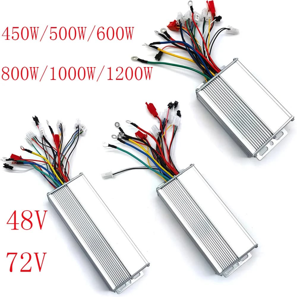 Controller per Motore Elettrico Brushless DC per Bici Elettrica, Componente per E-Scooter 48V 72V 450W/500W/600W/800W/1000W/1200W