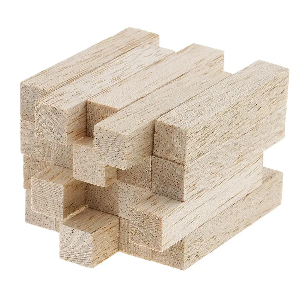 Bastoncini di Legno per Hobby, Forniture per Lavorazione del Legno, Set in Legno e Acrilico per Blocchi e Progetti di Assemblaggio Fai-da-Te Versatili