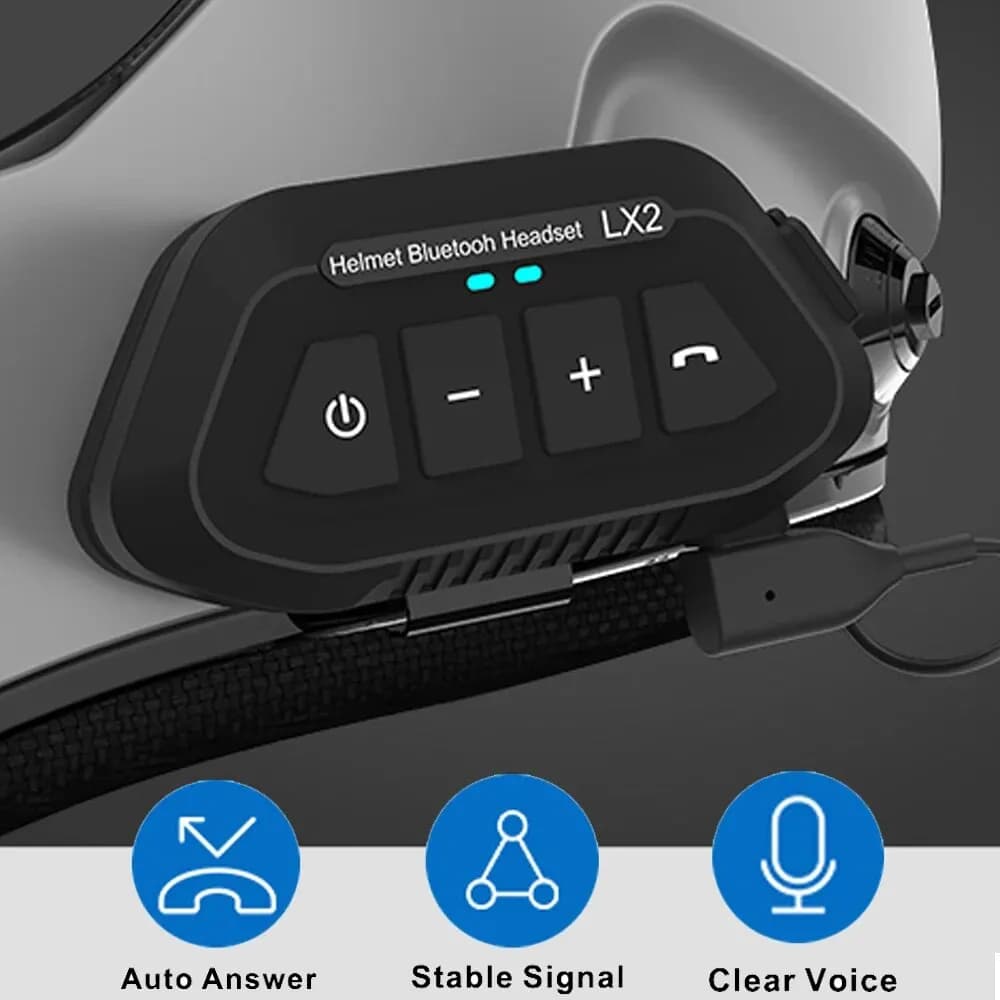1200mAh casco Moto auricolare Wireless BT 5.0 casco Bluetooth auricolare assistente vocale Moto auricolare cuffie Moto