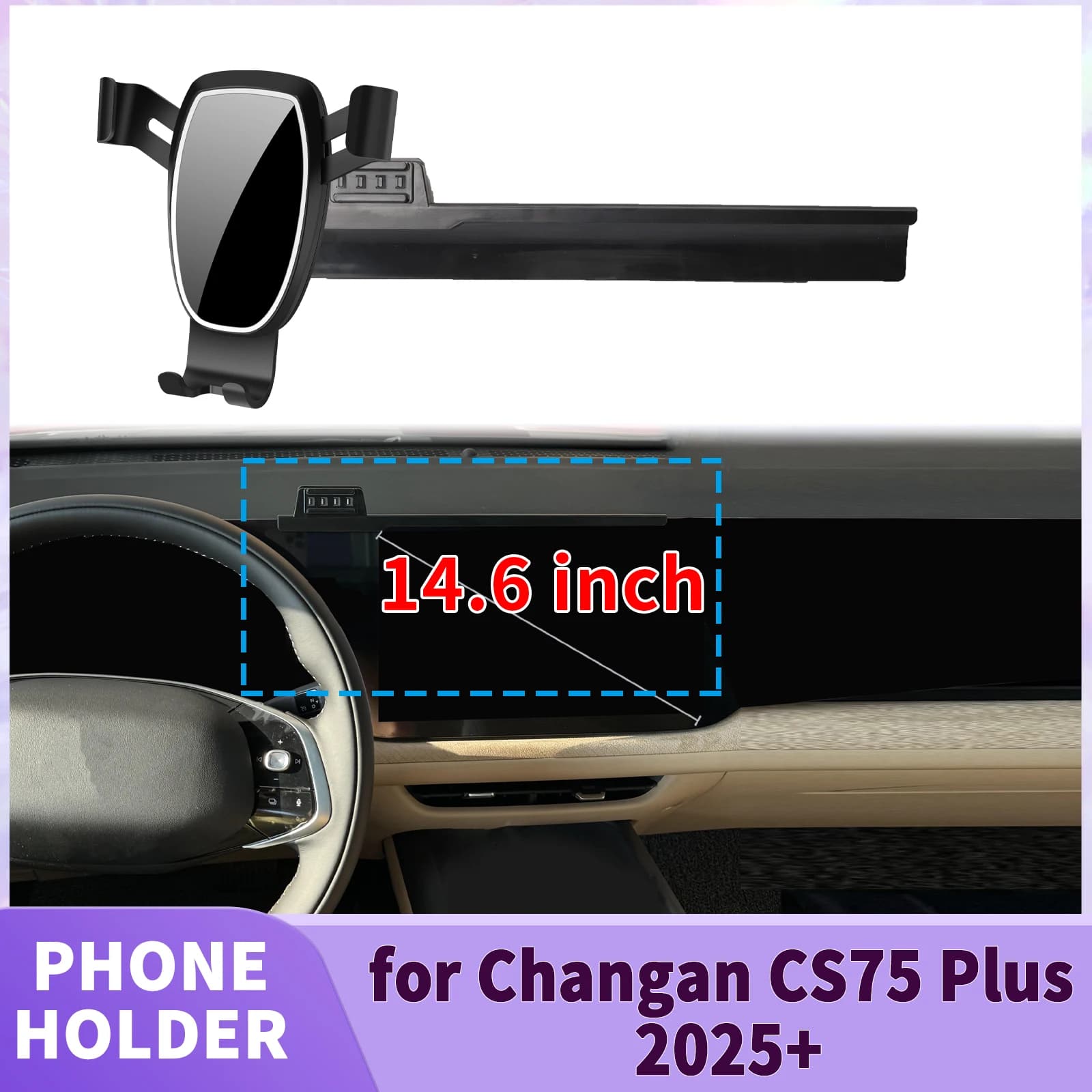 Supporto per telefono da base schermo per Changan CS75 Plus IV 2025 2026 2027 ​ ​ Clip di Sicurezza per Auto ​ ​ accessori