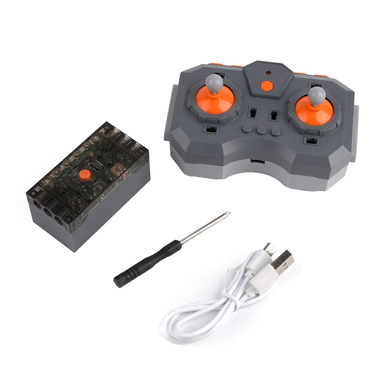 Kit telecomando a 8 vie con scatola batteria al litio 6.0 Supporto programma Bluetooth/APP Parti di blocchi di costruzione MOC con telecomando