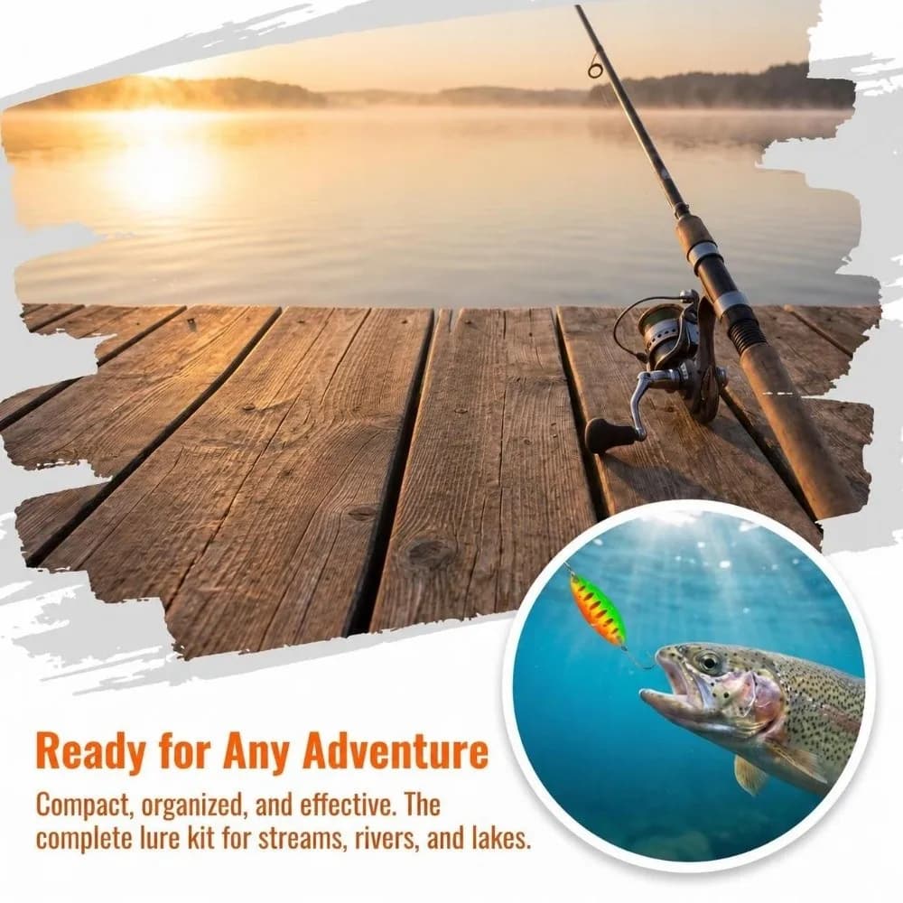 10PCS Durable 1.34inch Fishing Spoon Lures 3.5g Metal Spinner Bait with Single Hook Fishing Baits Freshwater Fishing