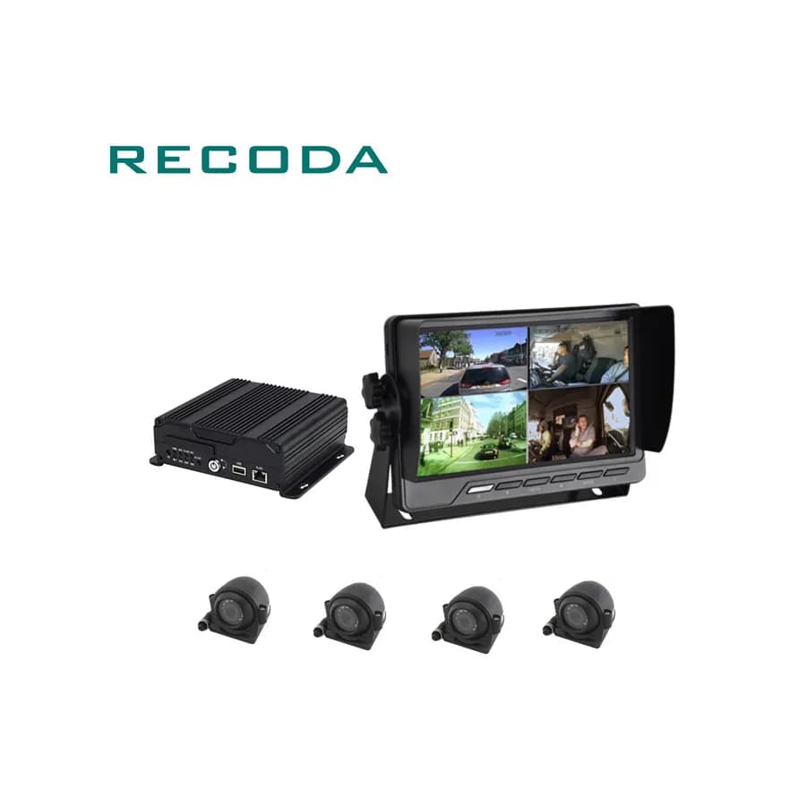 Registratore Video Digitale per Auto 720P con Doppia Scheda SD, GPS, 3G, 4G, Wifi, 4 Canali H.264