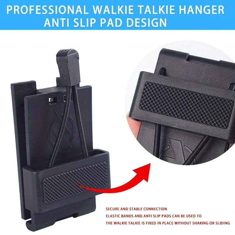 Piccoli accessori da esterno Gancio per cintura portatile Clip per citofono universale Staffa per fibbia per citofono a sgancio rapido