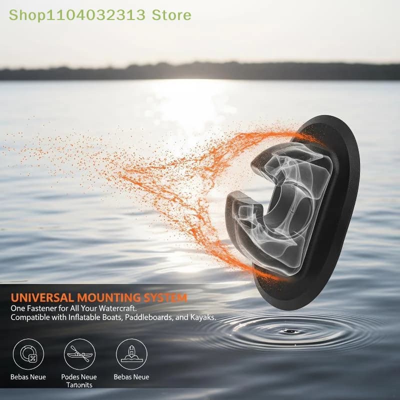 petiteUniversal PVC Inflatable Boat Paddle Clips Holder Mount Patch for Kayak Dinghy Canoe Outdoor Adventureaccessories