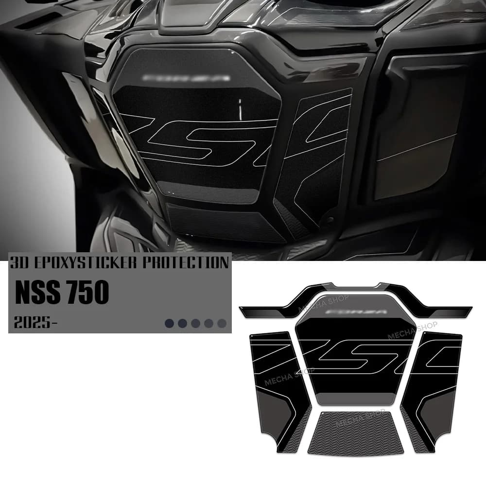 Adesivo Protettivo per Accensione Centrale per NSS750 NSS 750 2025- Accessori Moto Decalcomania 3D in Resina Epossidica