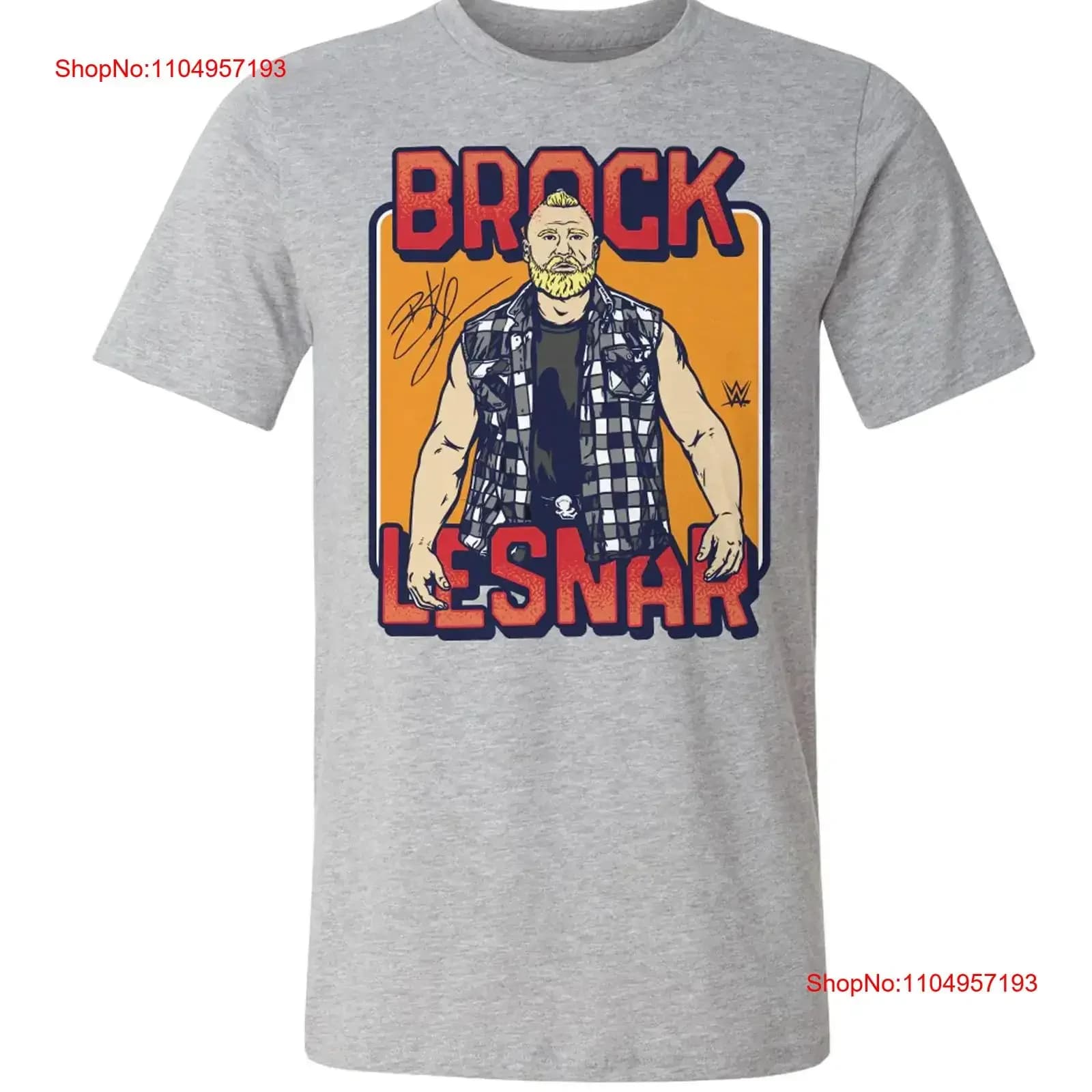 HOT NUOVA maglietta Brock Lesnar Wrestler grigia S 5XL JJ5245 vintage lavato allungato elegante homme grafica morbida unisex