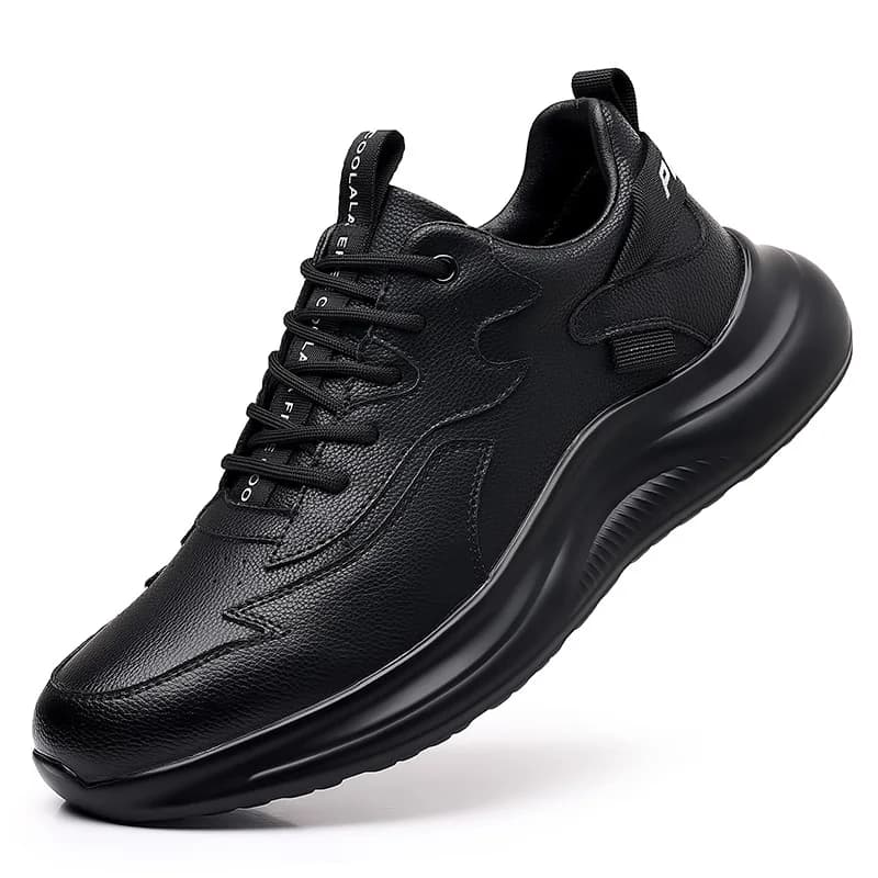Autunno inverno nuovo Designer scarpe in pelle di mucca per uomo moda nero Lace Up sport Casual Sneakers uomo coreano Zapatos Hombre