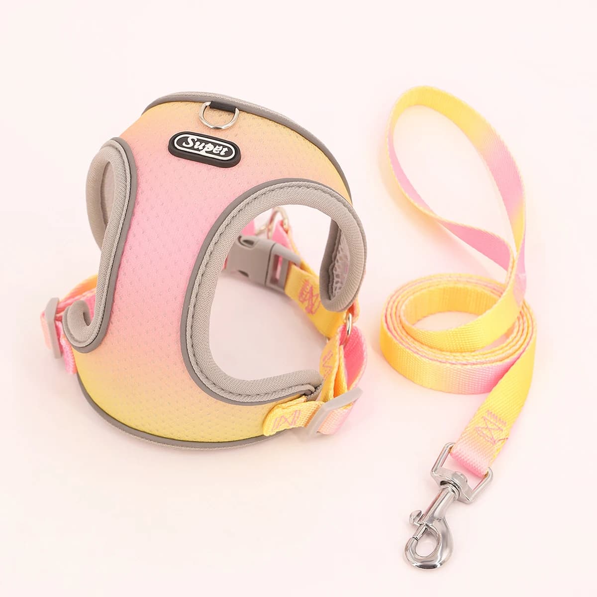 Supet pettorina per cani Step-in per animali domestici, imbracatura per cani morbida riflettente regolabile, imbracatura per gilet per cani traspirante per cuccioli di gatto