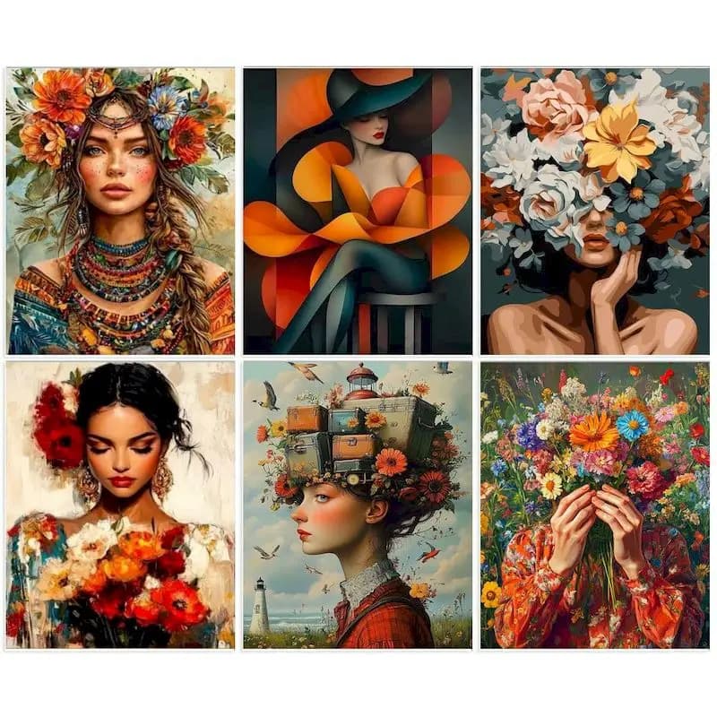 2026 Canvas Paintings Abstract Paint Figure On Canvas Wall Unique Gift Home Decoration