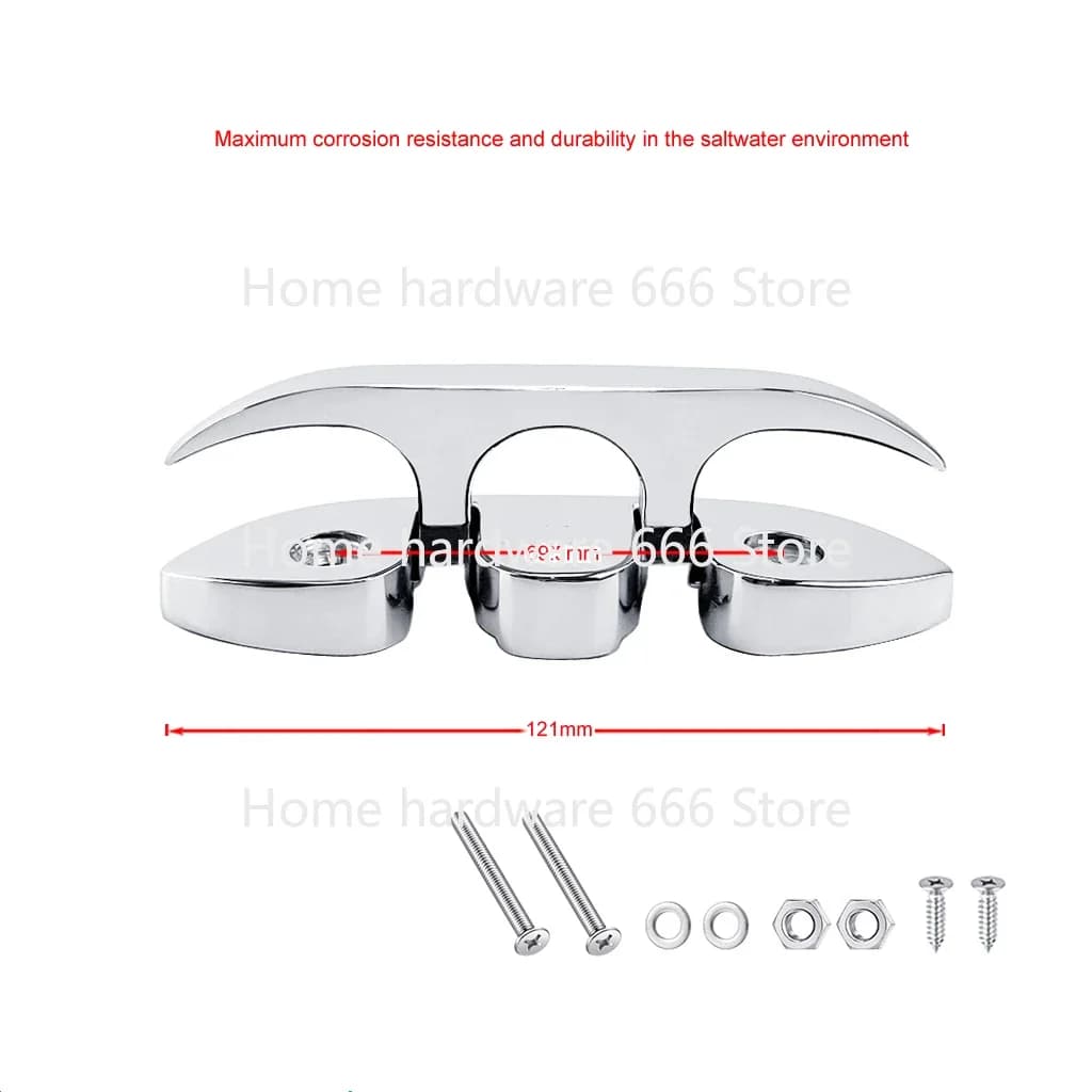 Barca ribaltabile pieghevole pull up tacchetta dock ponte linea corda, hardware marino, accessori in acciaio inossidabile 316, 120 mm, 2 pezzi