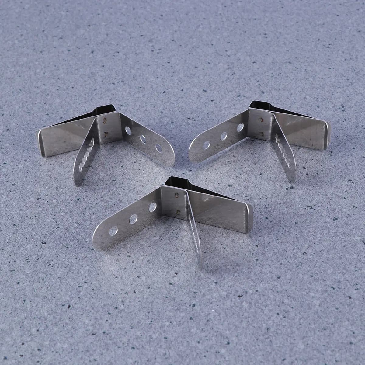 Set di 3 Supporti per Termometro con Clip, in Acciaio Inox di Grado Alimentare, Stabile per Carne, Affumicatori e Griglie, Lettura Accurata