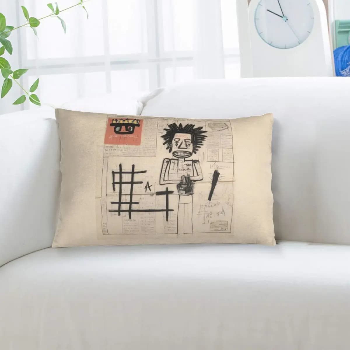 Newspaper Sketch Book Rectangle Pillowcase Cushion Cover Decorative Bedroom Bed Home Comfort Throw Pillow