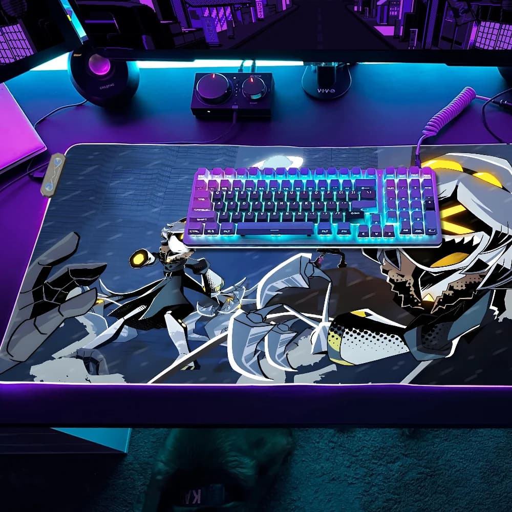 Tappetino per omicidio Tappetino per mouse da gioco Tappetini da gioco da tavolo a LED Droni da tavolo in gomma retroilluminati Tappetini da scrivania XXL RGB Micro USB