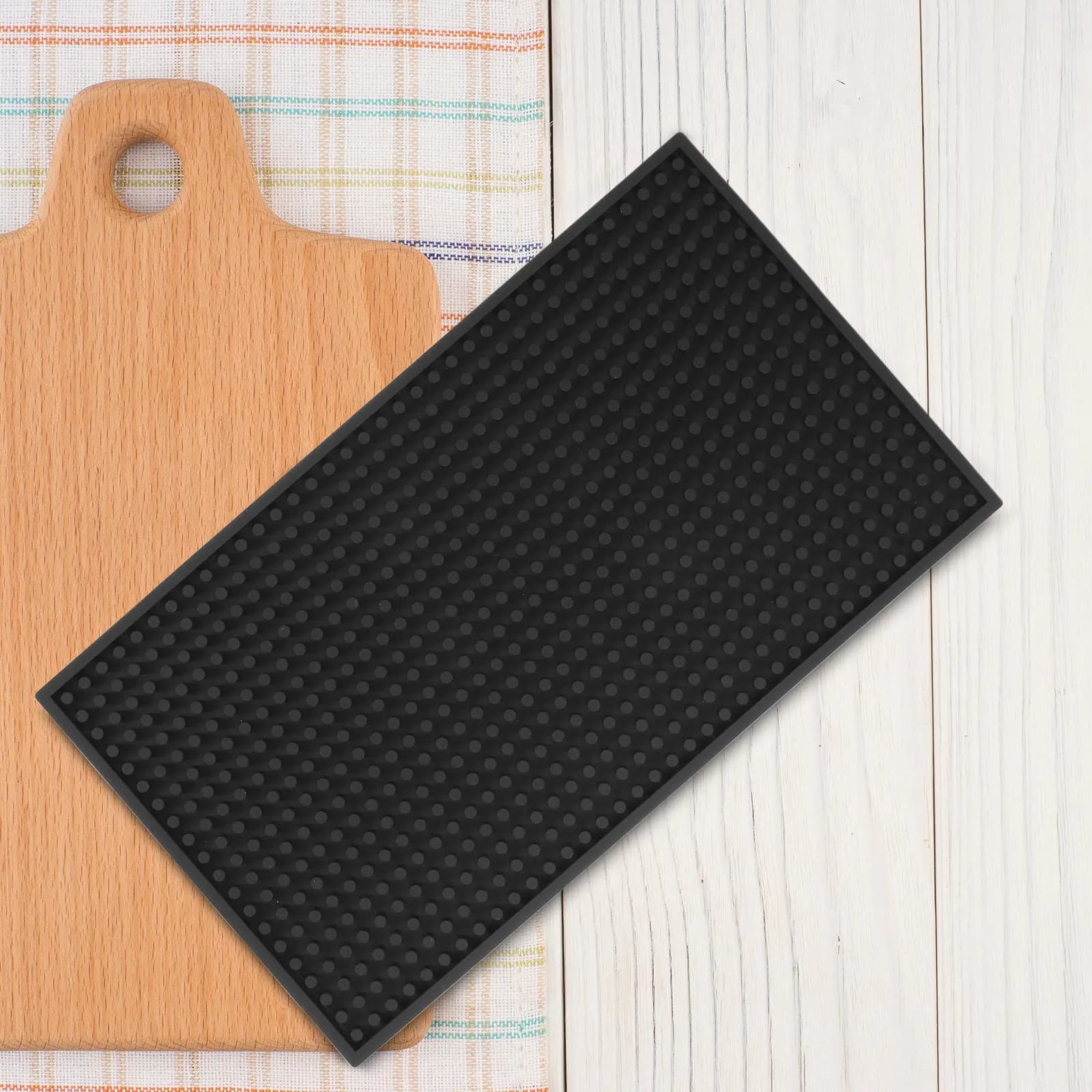 13.8 X 7.9 Inch Versatile Nonslip Silicone-Free Cutting Board Pad Kitchen Countertop Mat Non-Adhesive Grip Mat for Chopping