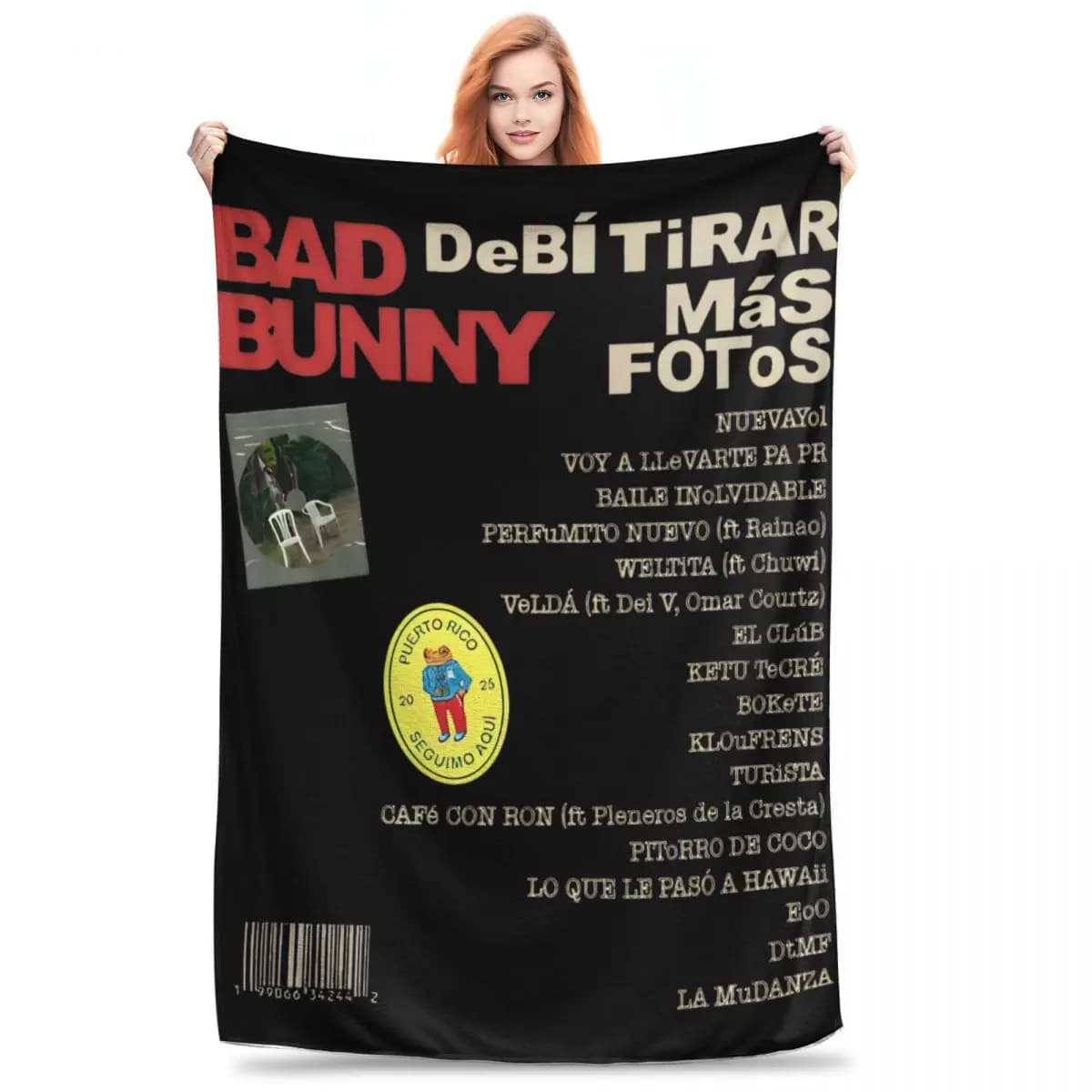 Coperta Super Morbida Bads Bunnys in Pile Premium, Coperta Calda e Accogliente per Tutte le Stagioni