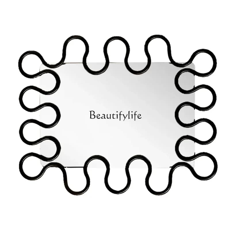 LJYI Specchio artistico per foto irregolare Specchio per trucco da bagno a parete