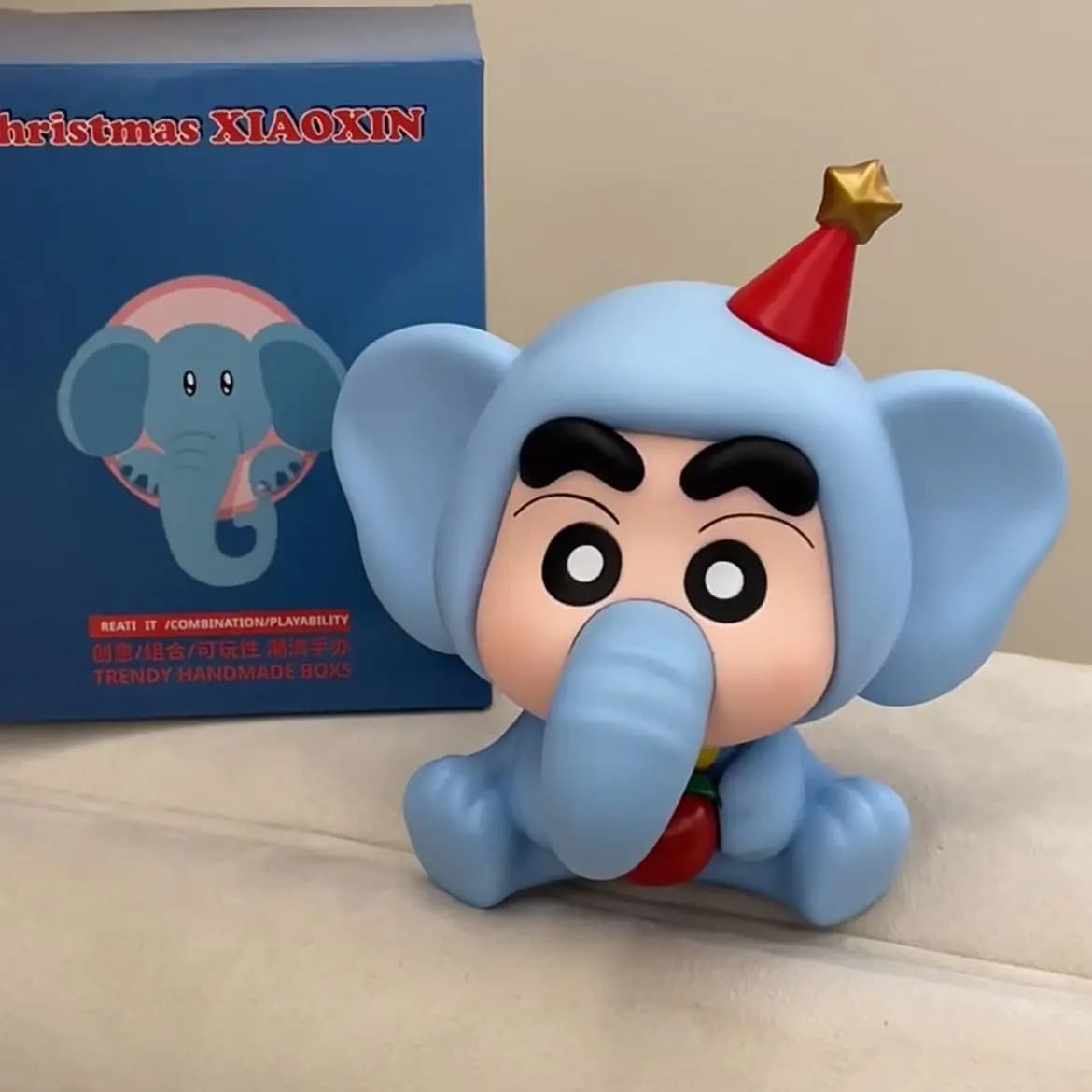 Statuetta Elefante della Nuova Collezione Small New Tide Play Doll, Ornamento Creativo per Auto e Scrivania, Giocattolo Regalo