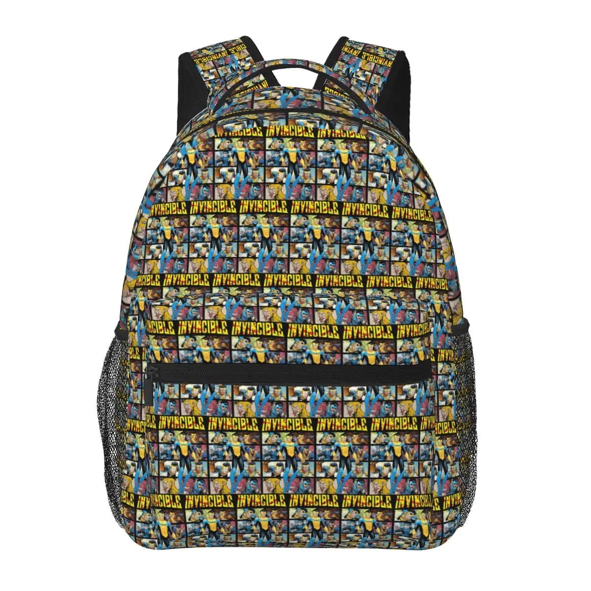 Cartoon Invincible Student Backpack School Bag Hiking Travel Daypack for Men Women Fashion Bookbag Shoulder Bags