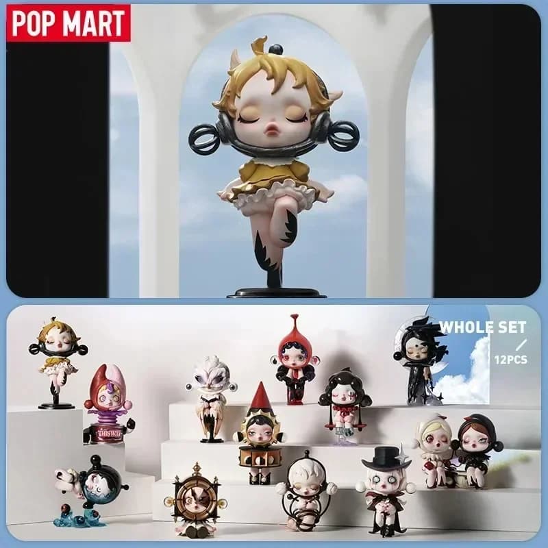 POP MART SKULLPANDA Immagine della serie di realtà Scatola cieca Anime Action Figure Guess Bag Ornamento Figurine Bambole Modello regalo