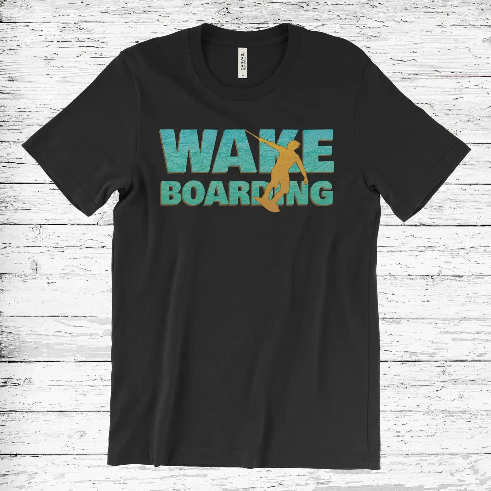Vintage Wakeboarding T Shirt For Wakeboard Lover Wakeboarder Water Sports Wake Surfing Enthusiast Casual vintage Washed