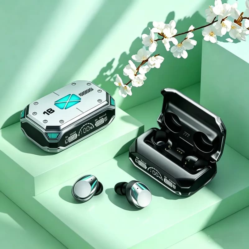 TWS Wireless Headphones Bluetooth Earphones Touch Control Noise Reduction Stereo Waterproof Headsets Earbuds With Microphone