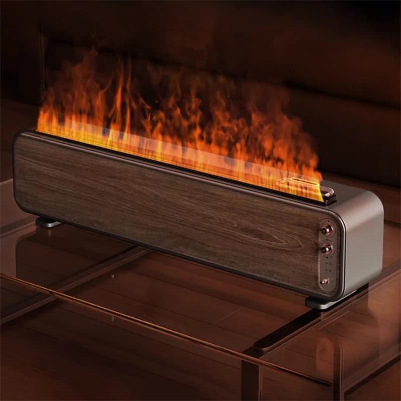 Camini elettrici moderni Umidificatore a fiamma simulata Camera da letto domestica Riscaldatore di grandi aree Camino invernale Fiamma elettrica