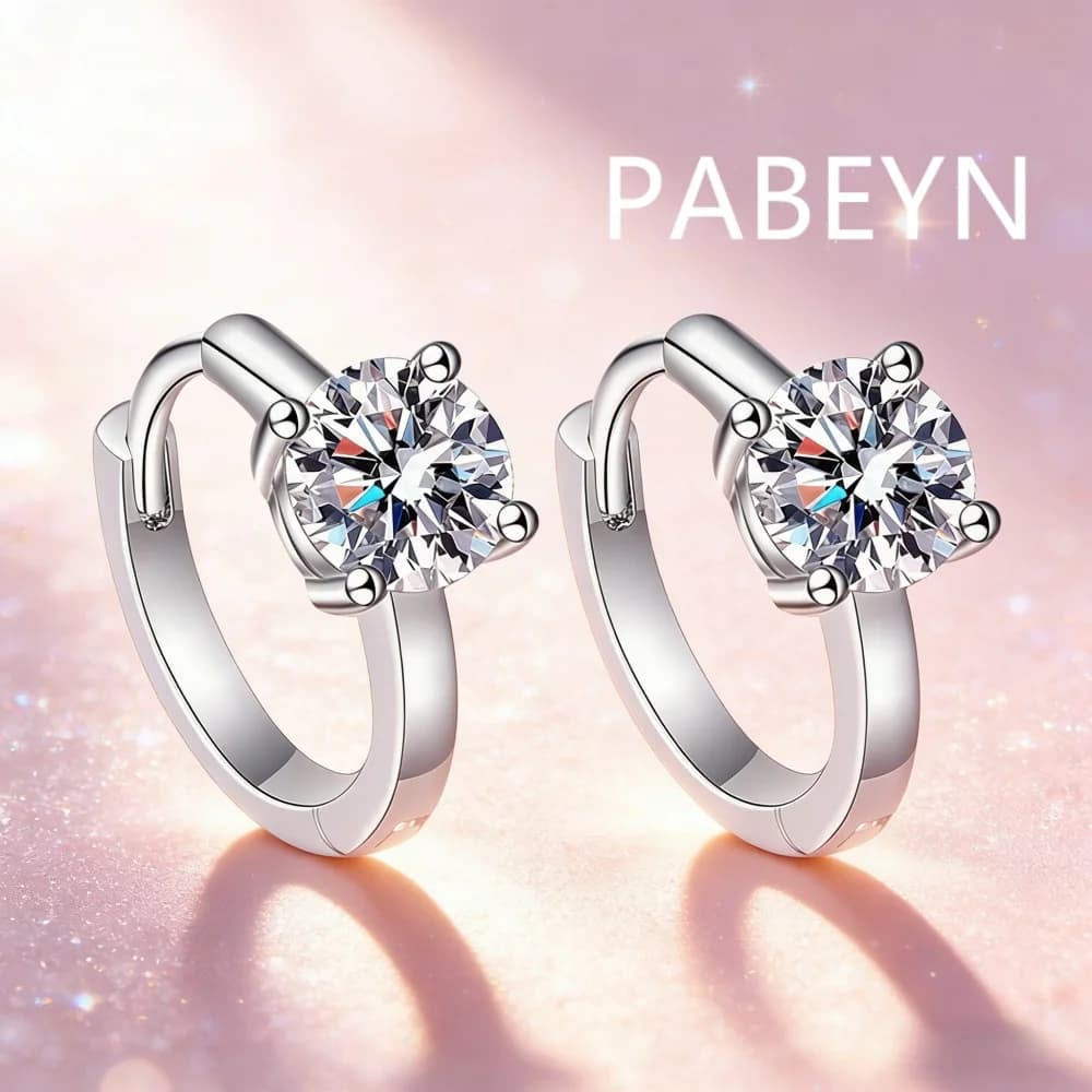 Orecchini a quattro griffe in argento sterling 925, eleganti, semplici e classici, regalo perfetto per compleanni, anniversari e occasioni speciali.