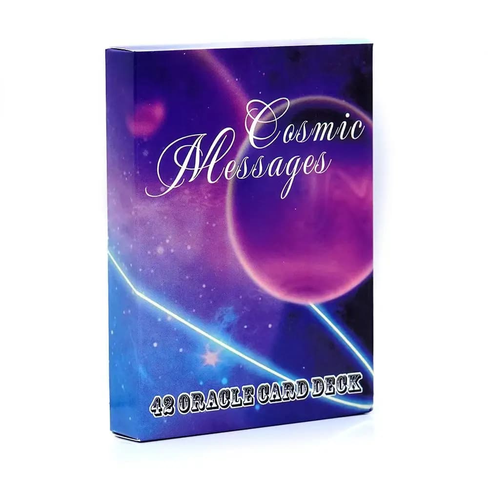 Messaggi cosmici Gioco da tavolo Premium Carta Oracle Mazzo di tarocchi Twin Flame Messaggio d'amore Visioni inglesi Edizione divinazione Carte dei tarocchi